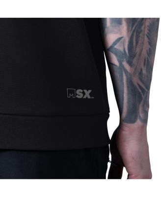 Men's Black Las Vegas Raiders Tri-Blend Rebound Sleeveless Hoodie