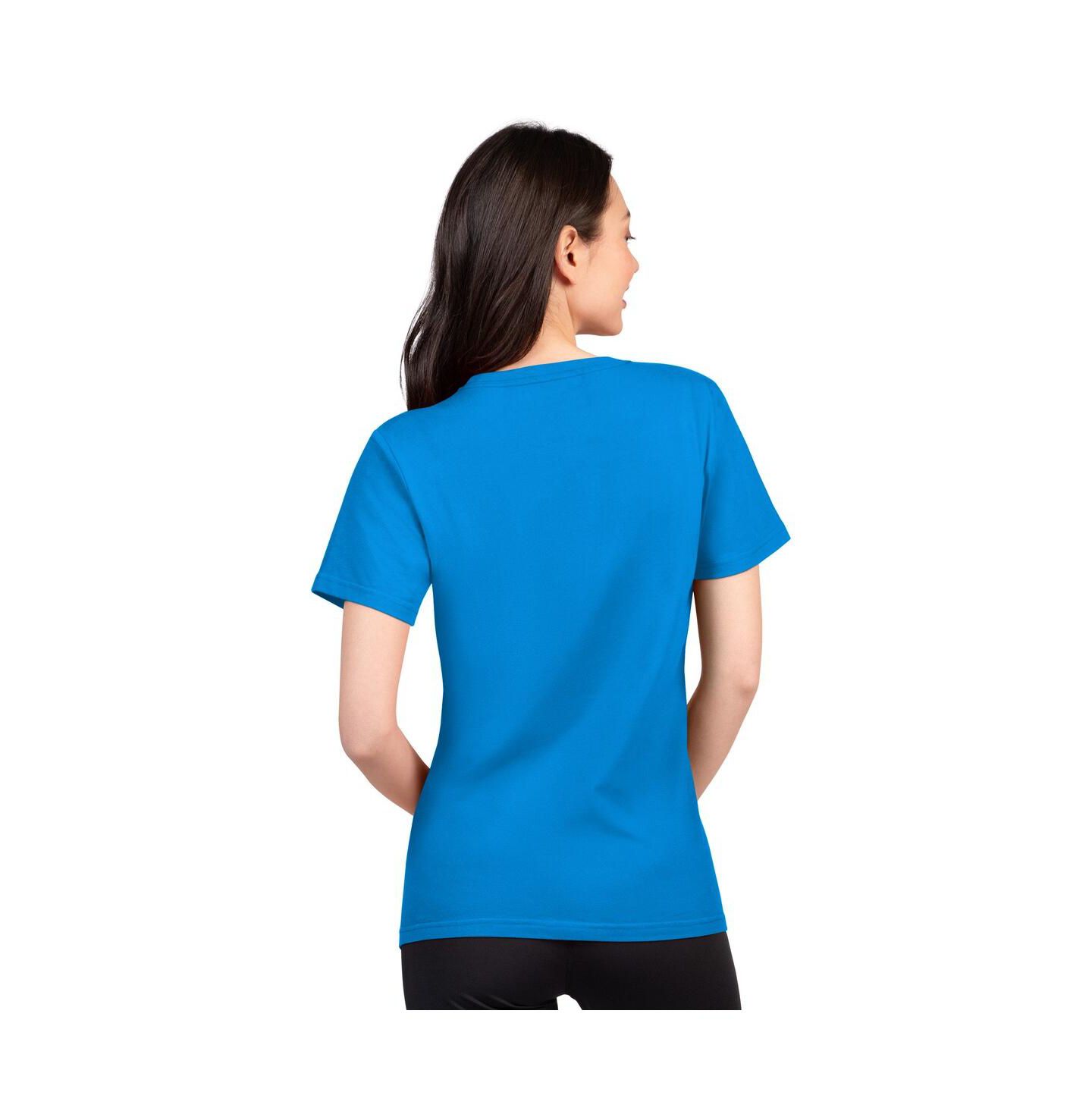 Женская футболка G-III 4Her by Carl Banks Powder Blue Los Angeles Chargers Super-Slim Lightweight Winning Crew — фото 2