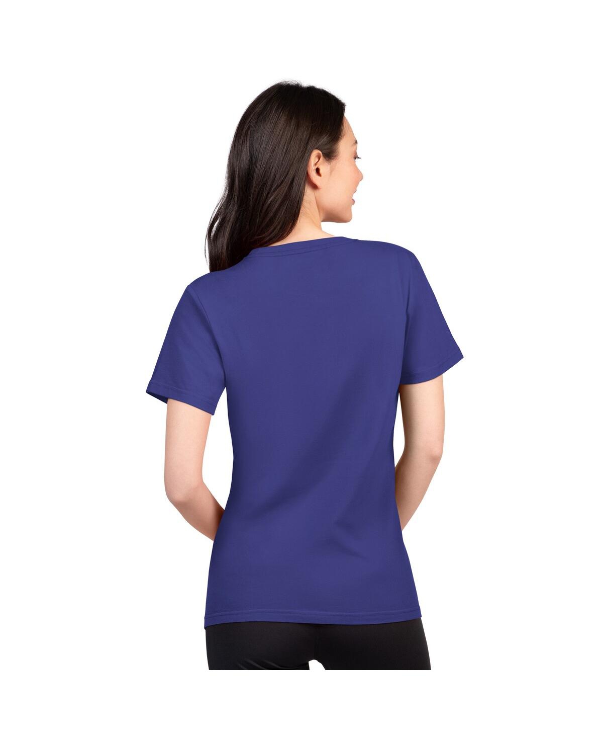 G-iii 4her By Carl Banks Women's Purple Baltimore Ravens Super-slim Lightweight Winning Crew T-shirt In Blue