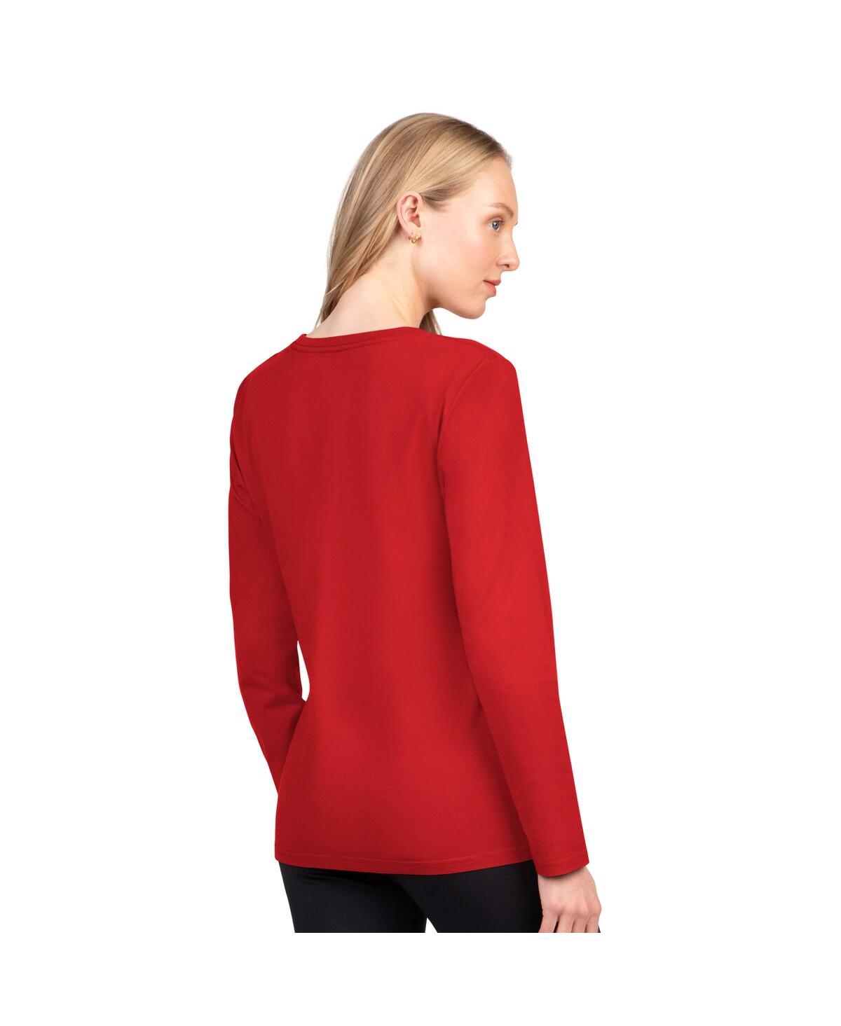 G-iii 4her By Carl Banks Women's Scarlet San Francisco 49ers Best Play Long Sleeve T-shirt In Red