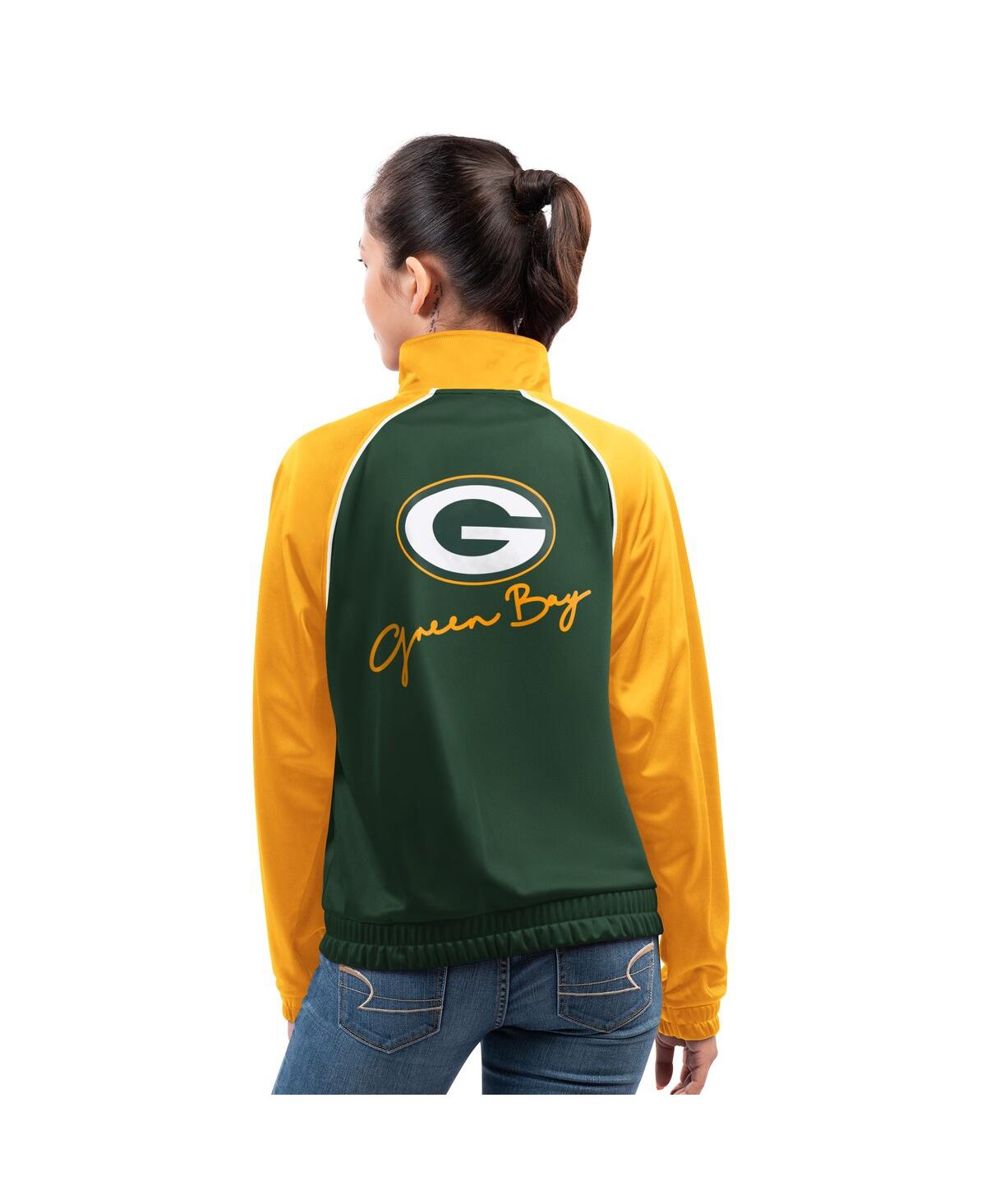 G-iii 4her By Carl Banks Women's Green Green Bay Packers Replay Full-zip Track Jacket In Green