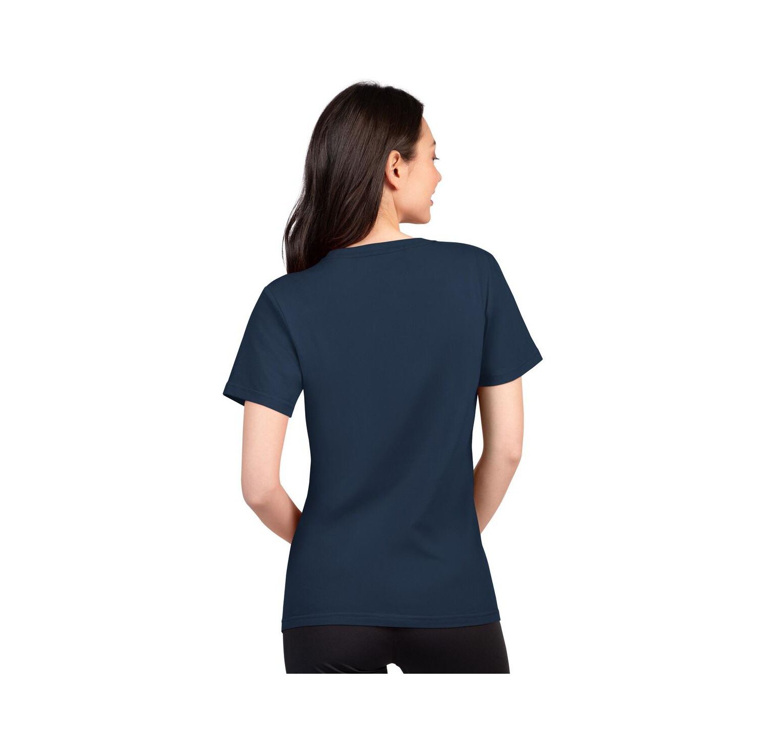Women's Navy Dallas Cowboys Super-Slim Lightweight Winning Crew T-Shirt