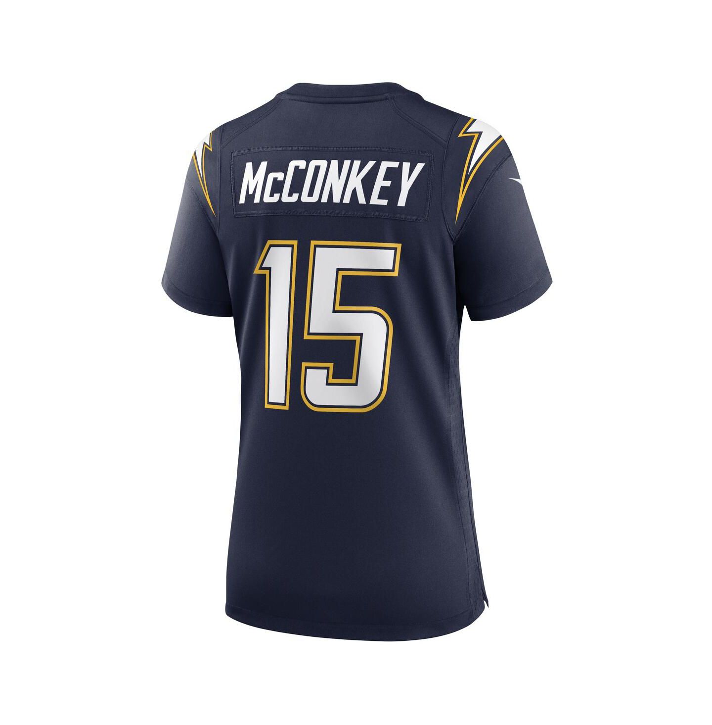 Женский топ Nike Ladd McConkey Navy Los Angeles Chargers Alternate Super Chargers Game Jersey — фото 3