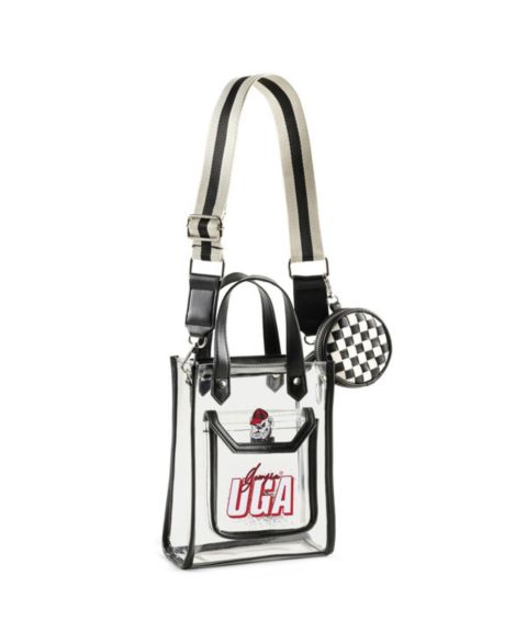 Женская сумка WEAR by Erin Andrews Georgia Bulldogs Clear Stadium Crossbody Purse with Coin Pouch