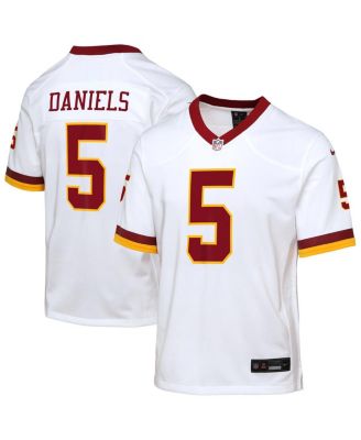 Nike - Big Boys and GirlsJayden Daniels White Washington Commanders Game Super Bowl Era Jersey