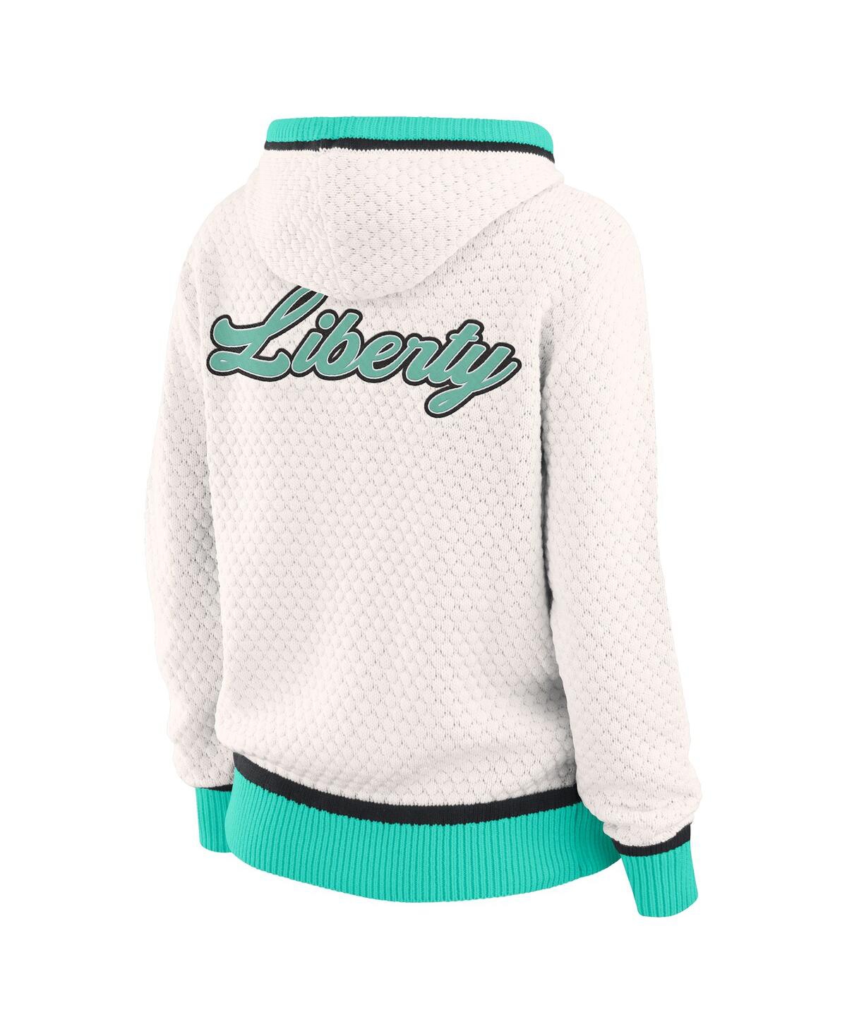 Wear By Erin Andrews Women'scream New York Liberty Hooded Sweater In Multi