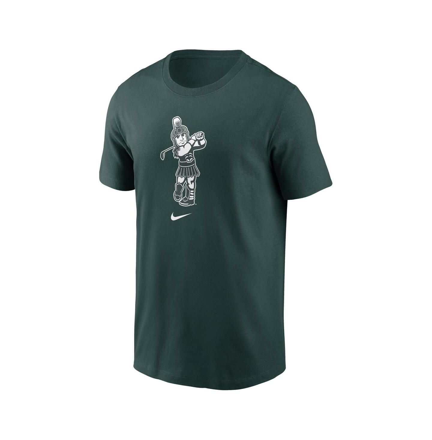 Мужская футболка Nike Green Michigan State Spartans Golf Sparty Sport — фото 2