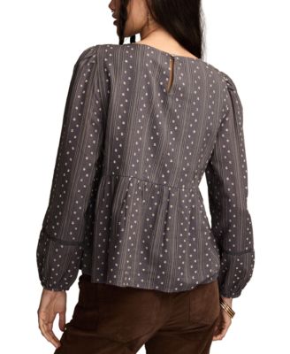 Women's Novelty Stripe Long Sleeve Top