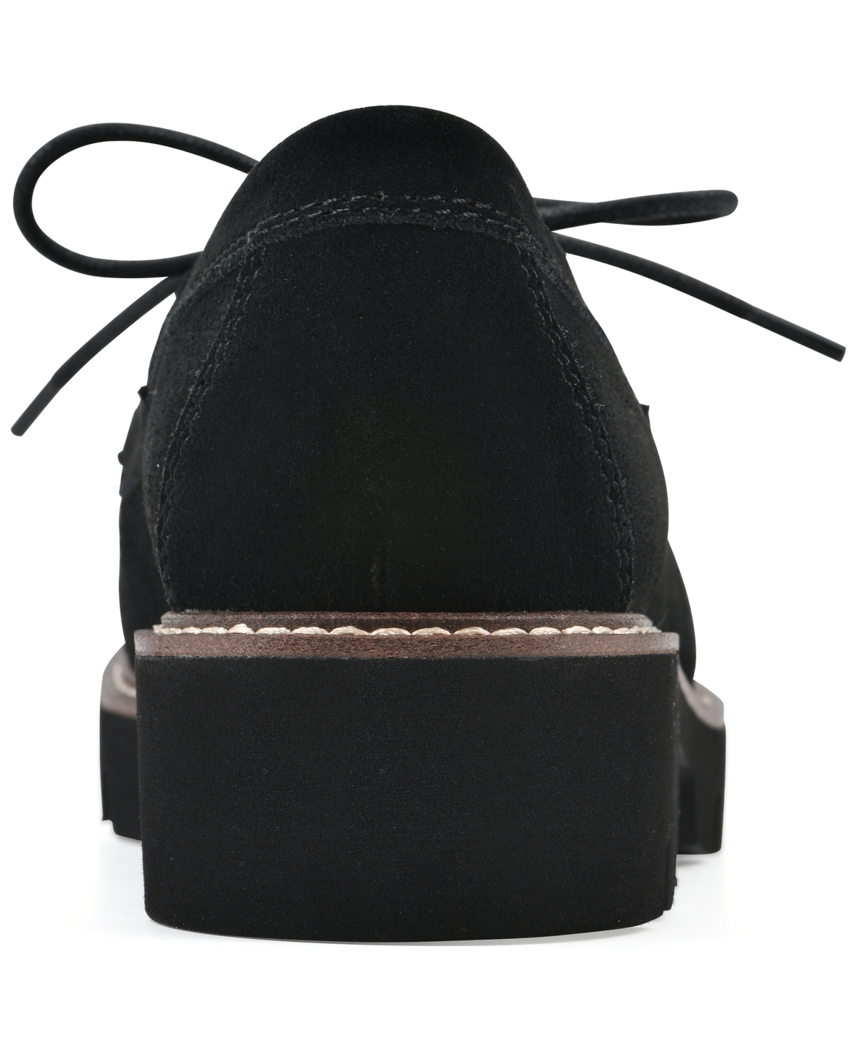 White Mountain Women's Gino Lug Sole Loafers In Black