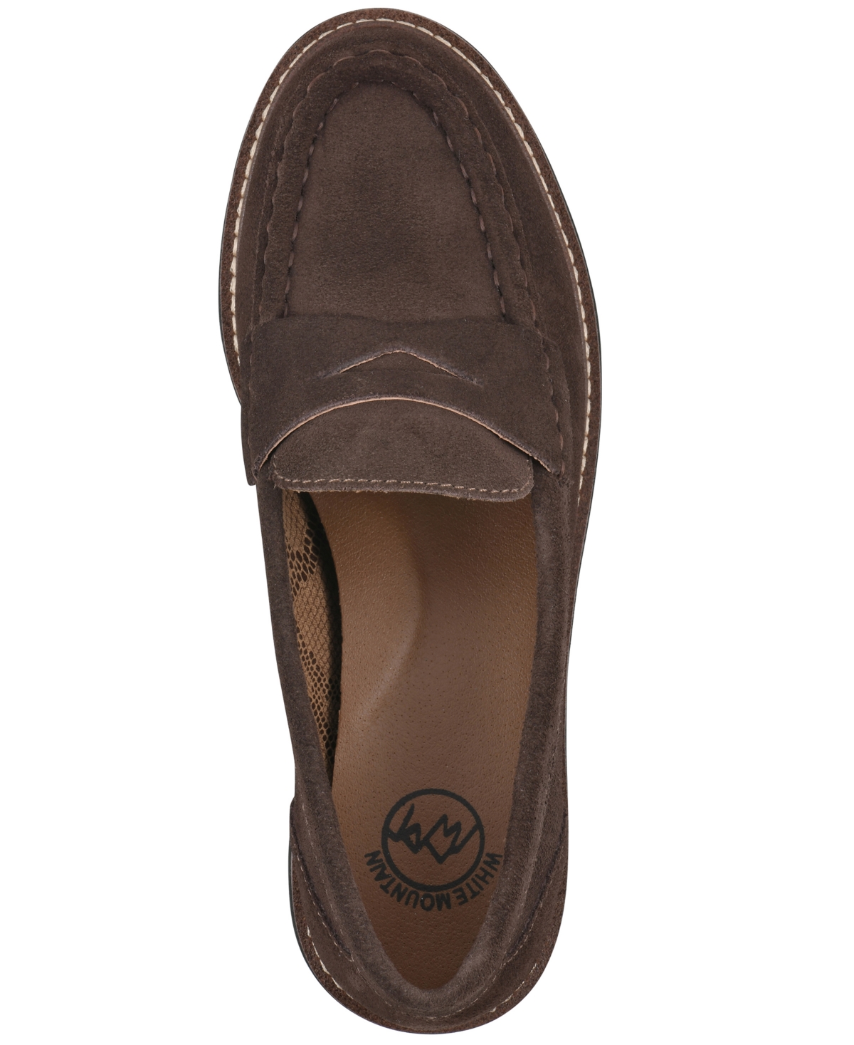 White Mountain Women's Gunner Lug Sole Loafers In Burgundy