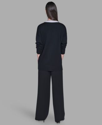 Women's Patch Detail Cardigan Sweater