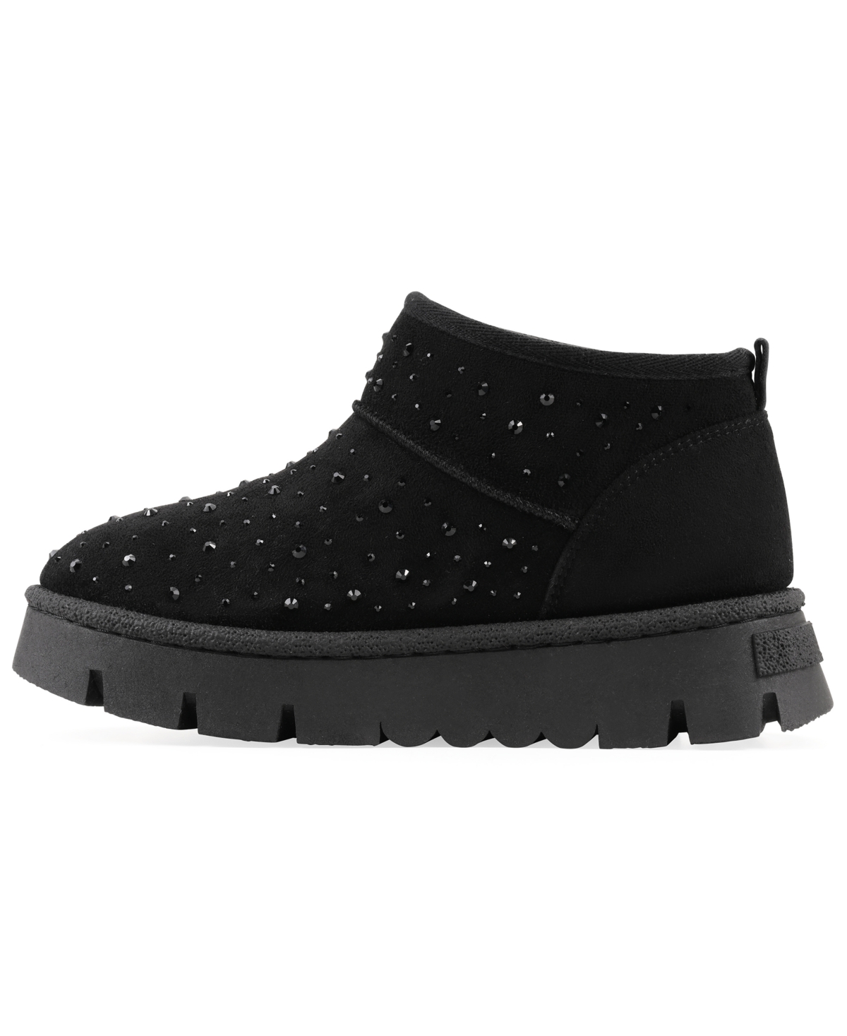 White Mountain Women's Tomas Faux Fur Bootie In Black