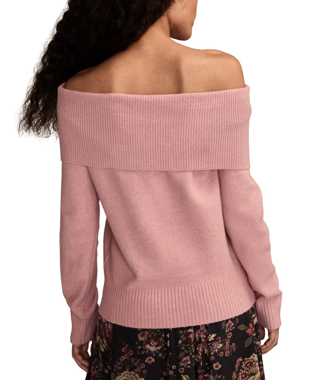 Lucky Brand Women's Cloud Off The Shoulder Pull On Sweater In Purple