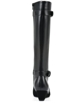 Women's Cheers Tall Shaft Wide Calf Wedge Boot