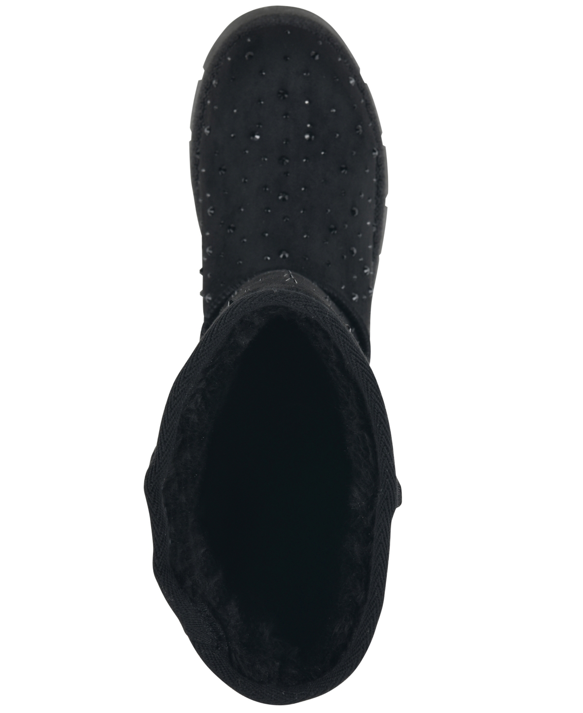 White Mountain Women's Tripp Faux Fur Tall Shaft Boot In Black