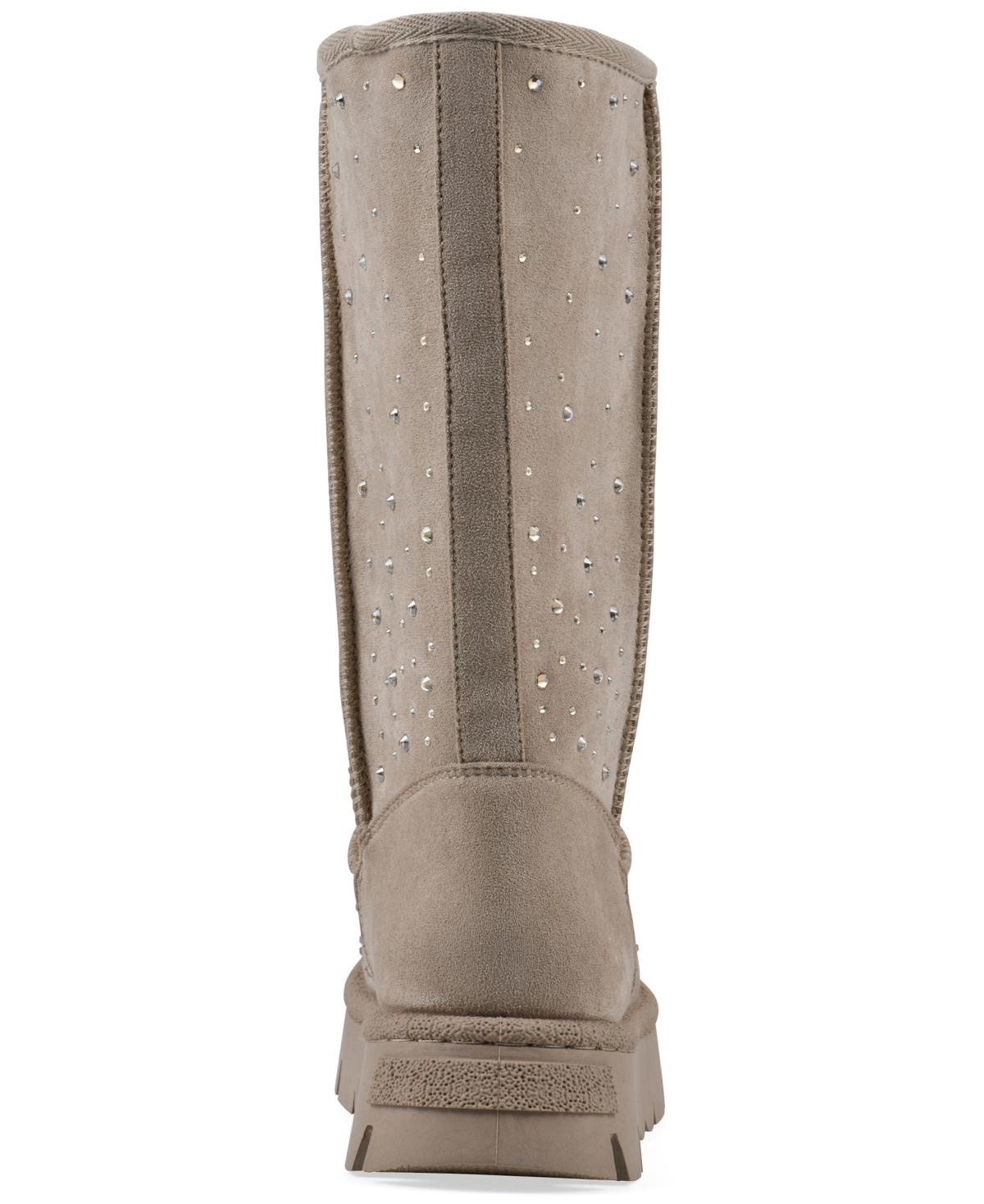 White Mountain Women's Tripp Faux Fur Tall Shaft Boot In Gray