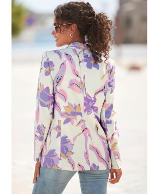 Women's Floral Print Blazer