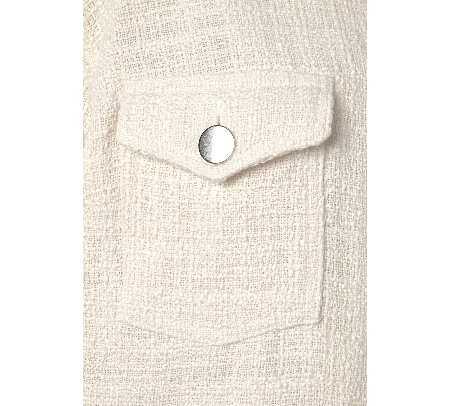 Женские куртки Lascana Boucle Shirt with Pockets Everyday Comfort, цвет: Кремовый — фото 7