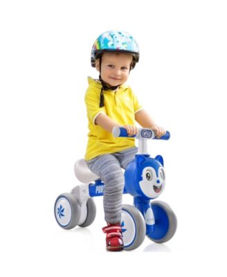 Baby Balance Bike Ride on Toys w/ Silent Wheels & PU Seat Linked Rotating Eyes