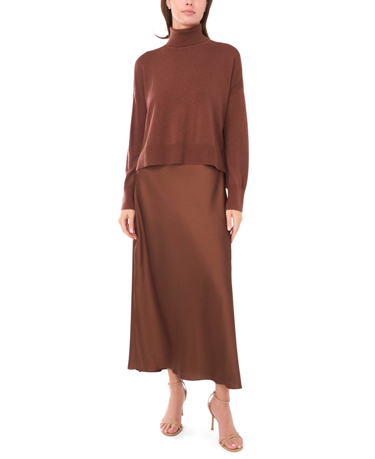Msk Petite Sleeveless Sweater Maxi Dress