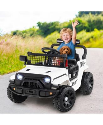 Kids Ride on Car Truck 12V Battery Powered Electric Vehicle w/ Foldable Mirrors