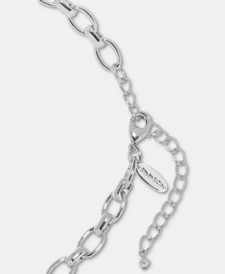 Sculptural Disc & Imitation Pearl Statement Necklace, 18" + 3" Extender, Macy's Exclusive