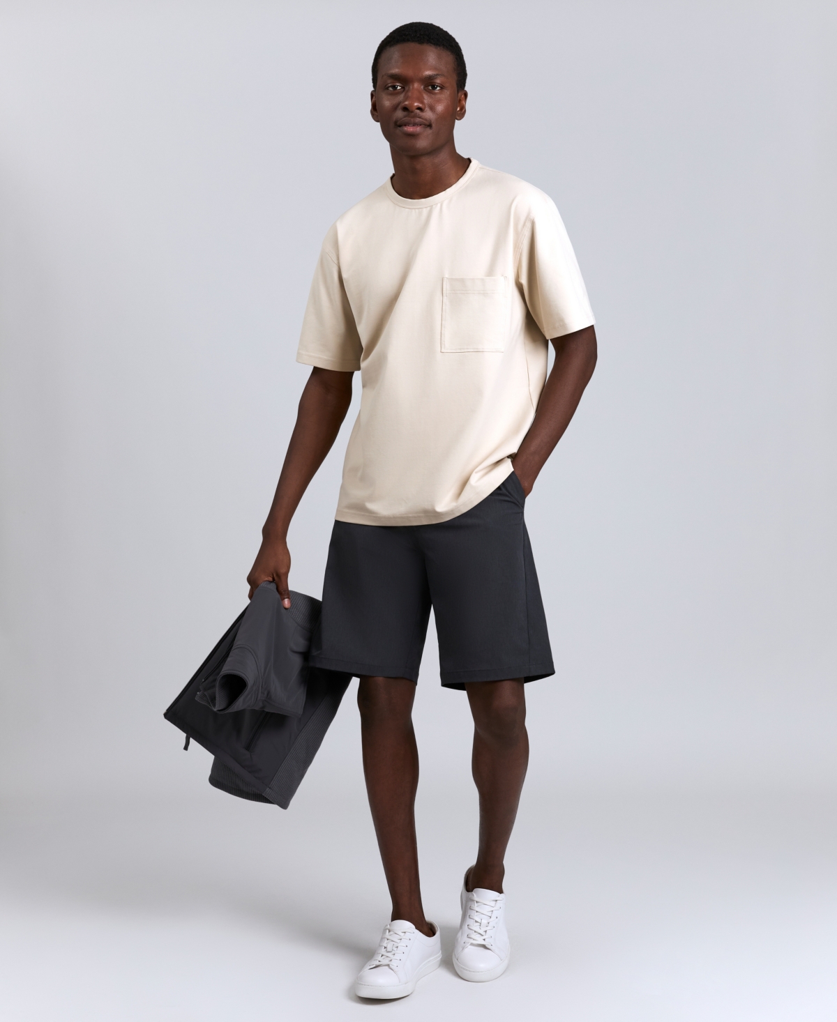 Kenneth Cole Men's Short Sleeve Oversized T-shirt In White