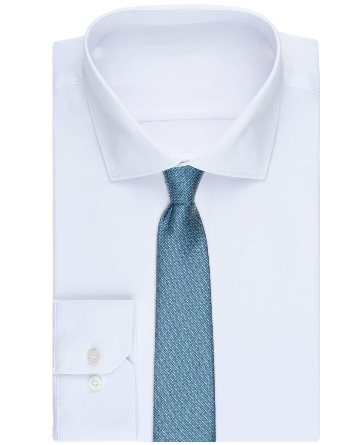 Perry Ellis Portfolio Men's Hayer Mini Pattern Classic Fit Tie In Blue