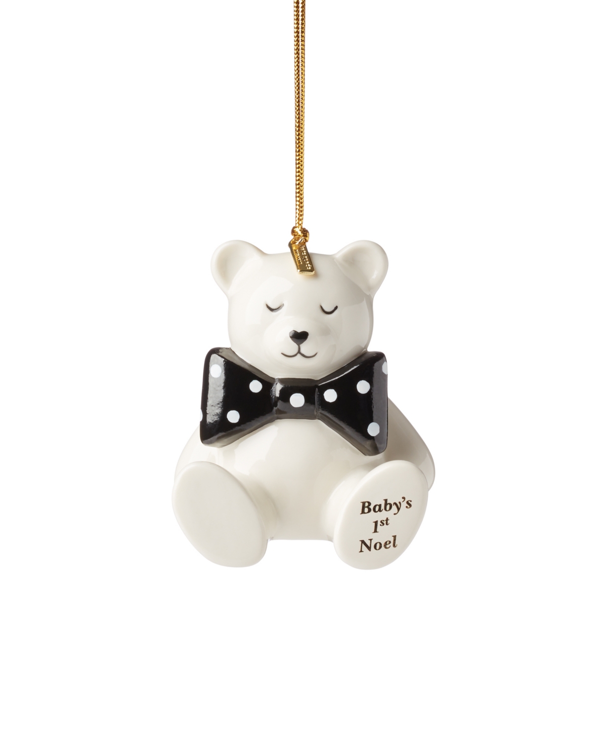 Kate Spade 2025 Be Jolly Baby's First Christmas Ornament In White