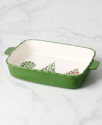 Kate Spade Evergreen Rectangular Scallop Baking Dish