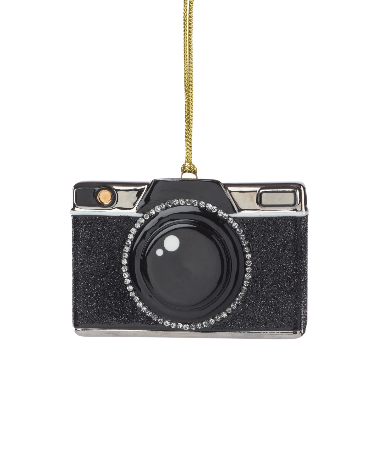 Kate Spade Be Jolly Camera Ornament In Black