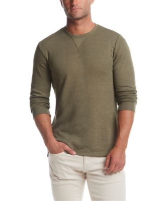 Men's Long Sleeve Textured Waffle Crewneck T-Shirt