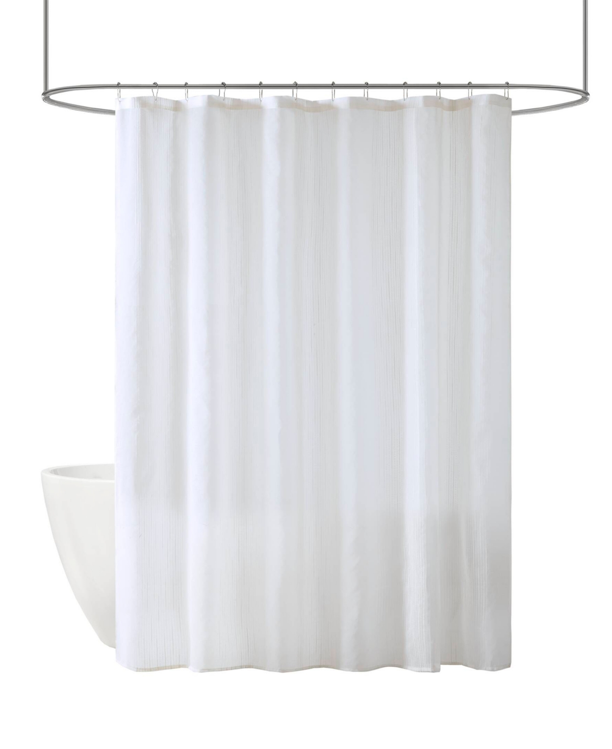 Madison Park Anna Sheer Shower Curtain, 72" X 8 4" In White