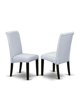 5-Pc Dining Room Set - 4 Mid Century Dining Chairs and 1 Modern Cement Wood Dining Table Top with High Roll Chair Back