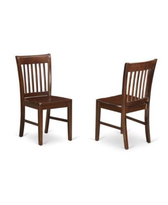 Wood 3-Piece Dining Set with Square Table and 2 Chairs