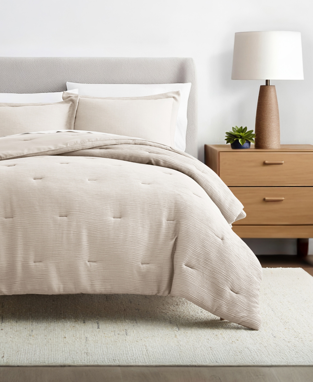 Ienjoy Home Cloud Weave Gauze 3-pc. Comforter Set, Full/queen In Brown