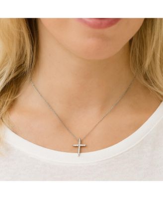 Cubic Zirconia Cross Necklaces for Women