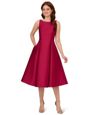 Adrianna Papell - Boat-Neck A-Line Dress