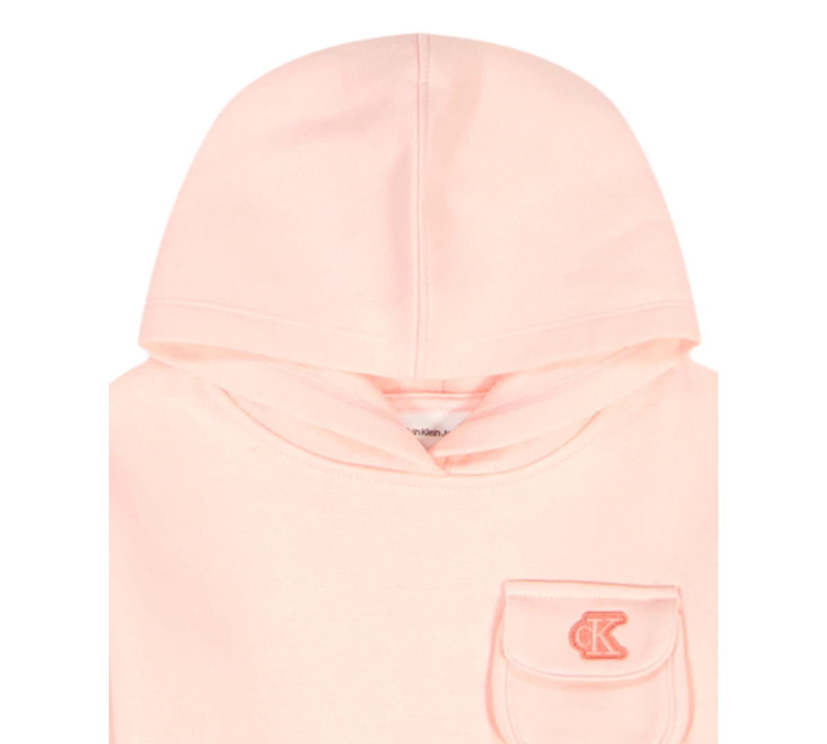 Calvin Klein Toddler Girls 2t-4t 2-piece Fleece Hoodie And Pants Set In Pink