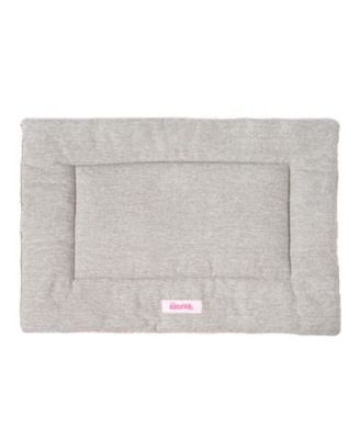 Flora Extra Large Classic Cottage Linen/Plush Ultra Soft Reversible Pet Bed & Crate Mat with Washable Cover