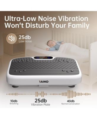 350lbs Capacity Vibration Plate Exercise Machine Vibrating Plate for Lymphatic Drainage & Weight Loss Whole Body Shaking Workout Fitness