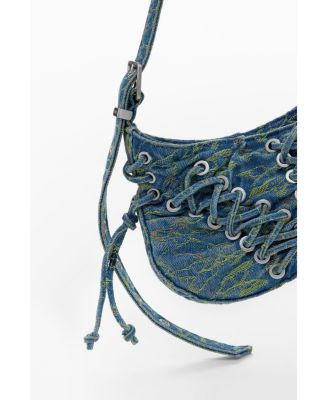 Women's Medium braided denim bag