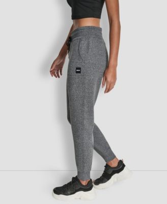 Women's Tonal Logo Patch Rib Trim Side Pockets Jogger