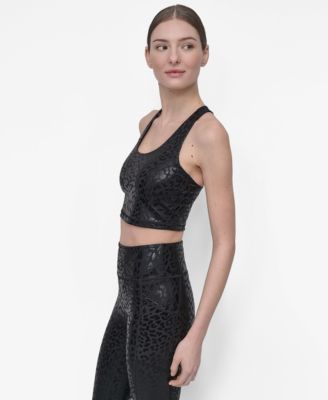 Women's Printed Long Racerback Sports Top