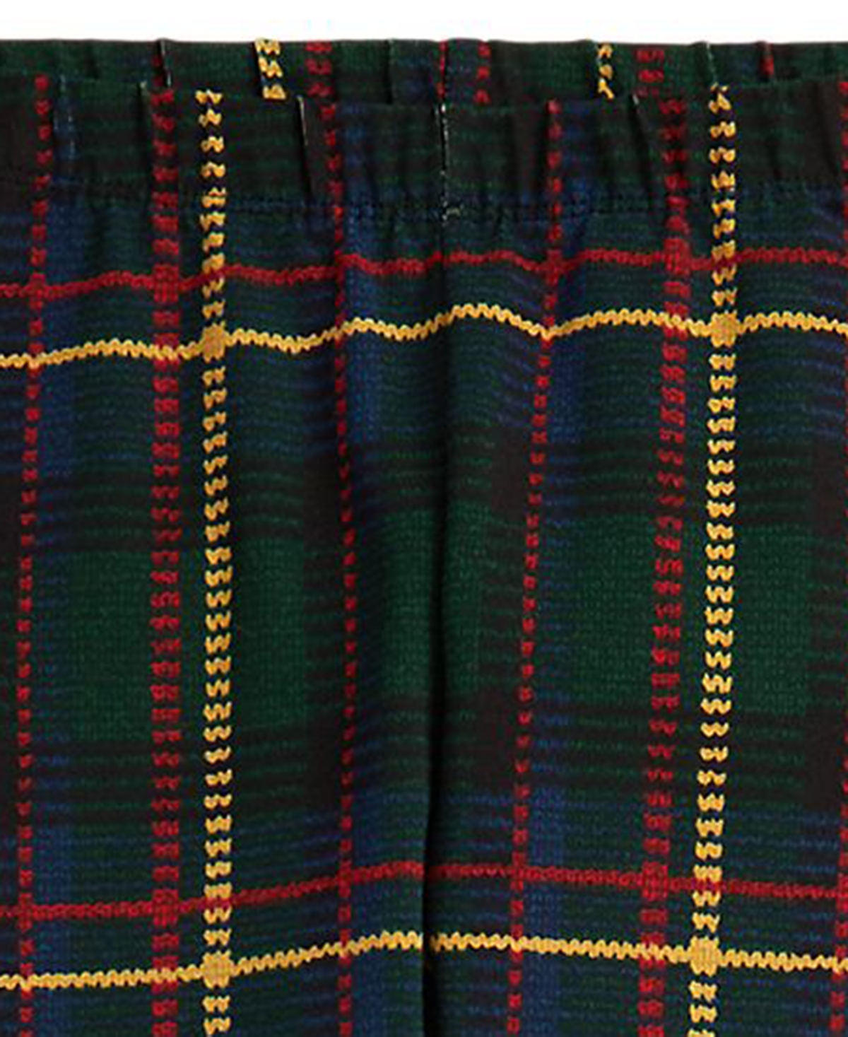 Polo Ralph Lauren Girls 7-16 Plaid Stretch Leggings In Green