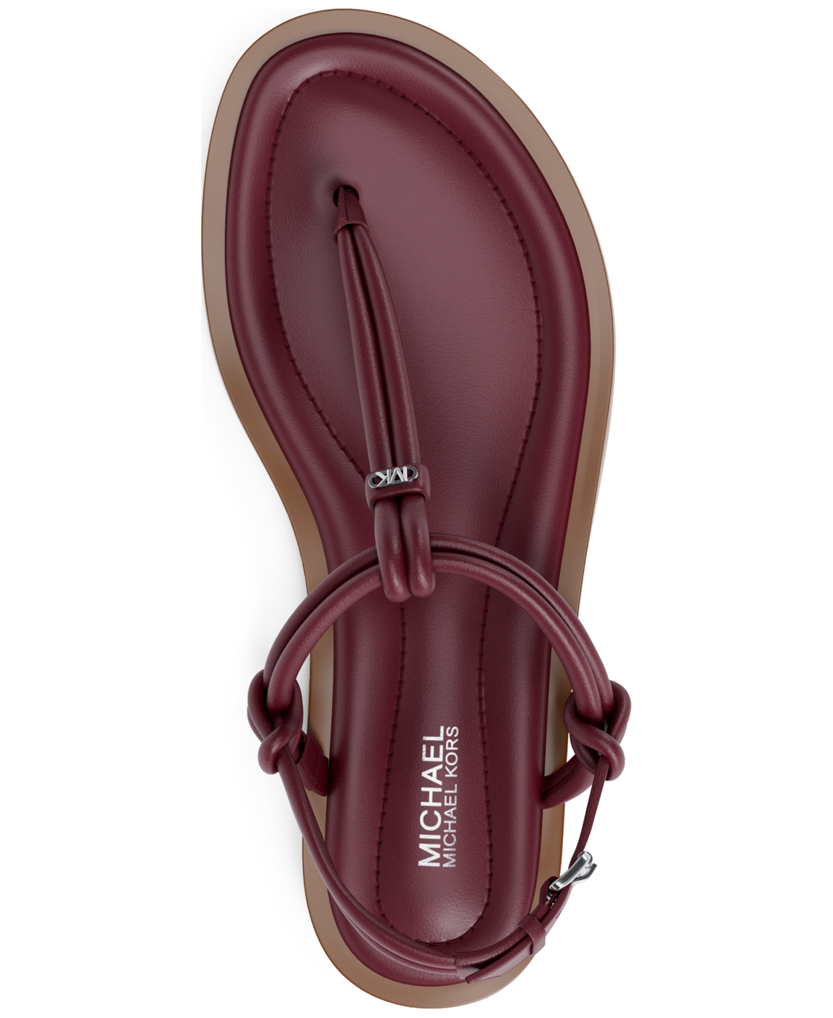 Michael Kors Michael  Women's Astra Thong Slingback Sandals In Burgundy