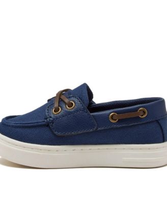 Little Girls Canvas Easy On Boat Shoes