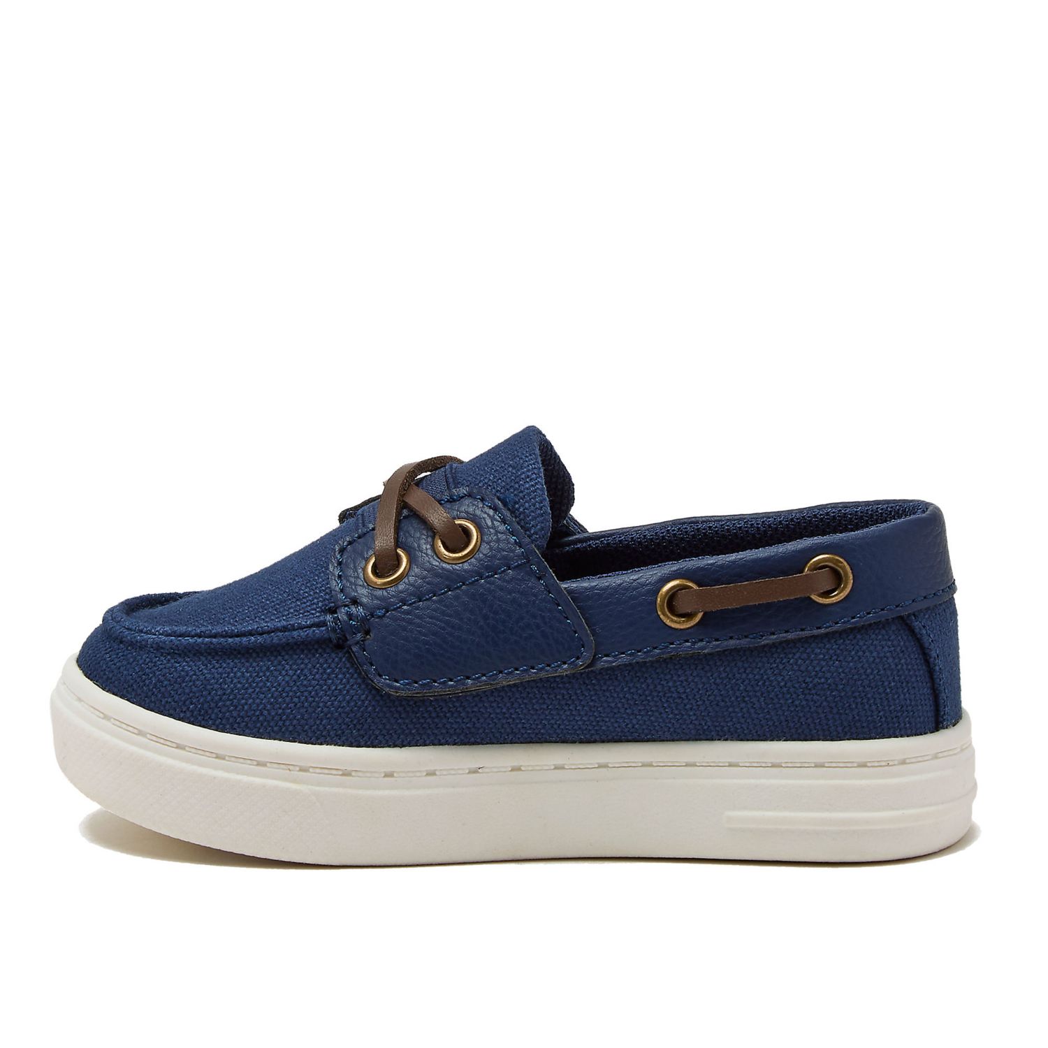 Little Girls Canvas Easy On Boat Shoes