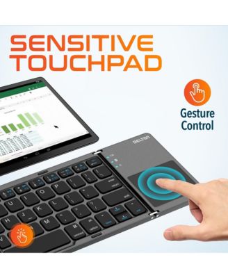 F75 Portable Foldable Bluetooth Keyboard with Sensitive Touchpad (DKBF75)