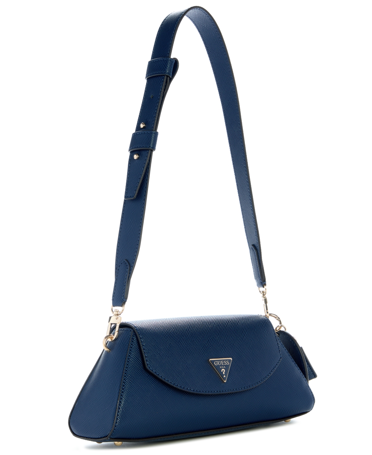 Guess Bolena Flap Small Shoulder Bag In Blue